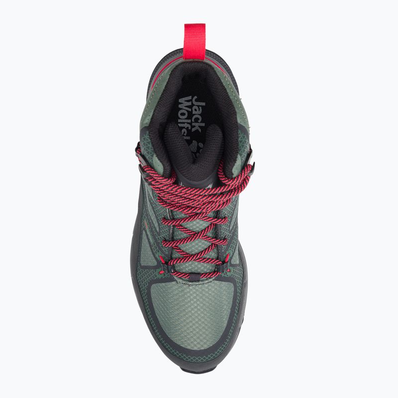 Stivali da trekking da donna Jack Wolfskin Force Striker Texapore Mid lime/verde scuro 6