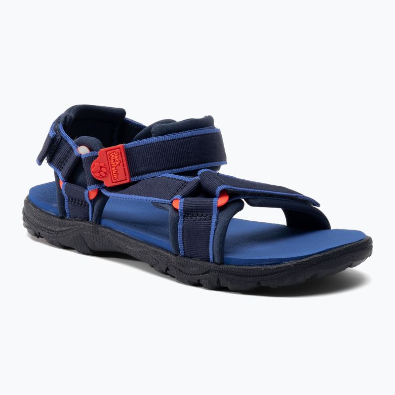 Sandali da trekking per bambini Jack Wolfskin Seven Seas 3 blu/rosso