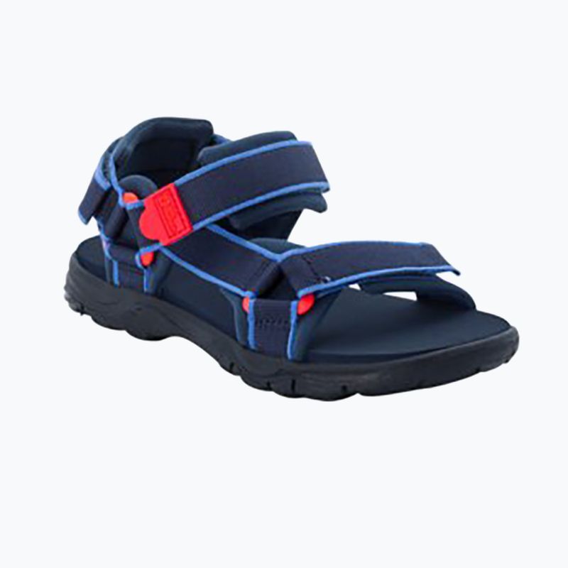 Sandali da trekking per bambini Jack Wolfskin Seven Seas 3 blu/rosso 8