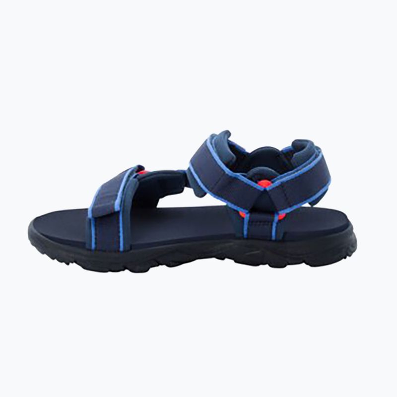 Sandali da trekking per bambini Jack Wolfskin Seven Seas 3 blu/rosso 10