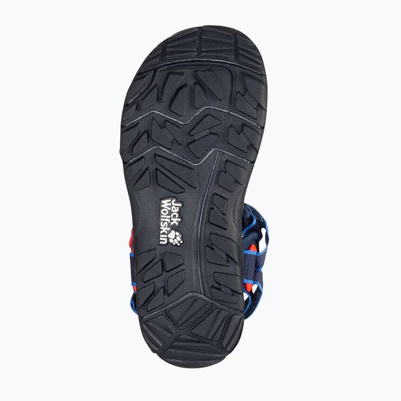 Sandali da trekking per bambini Jack Wolfskin Seven Seas 3 blu/rosso 12