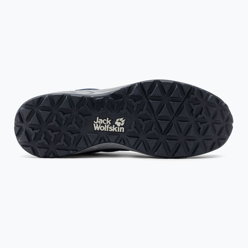 Jack Wolfskin Woodland 2 Texapore Low, stivali da trekking da uomo blu scuro/rosso 4