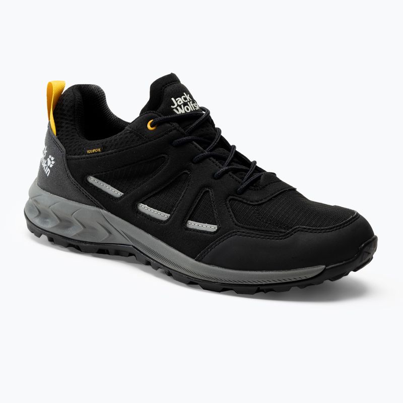 Jack Wolfskin scarpe da trekking da uomo Woodland 2 Texapore Low nero/giallo bordeaux xt