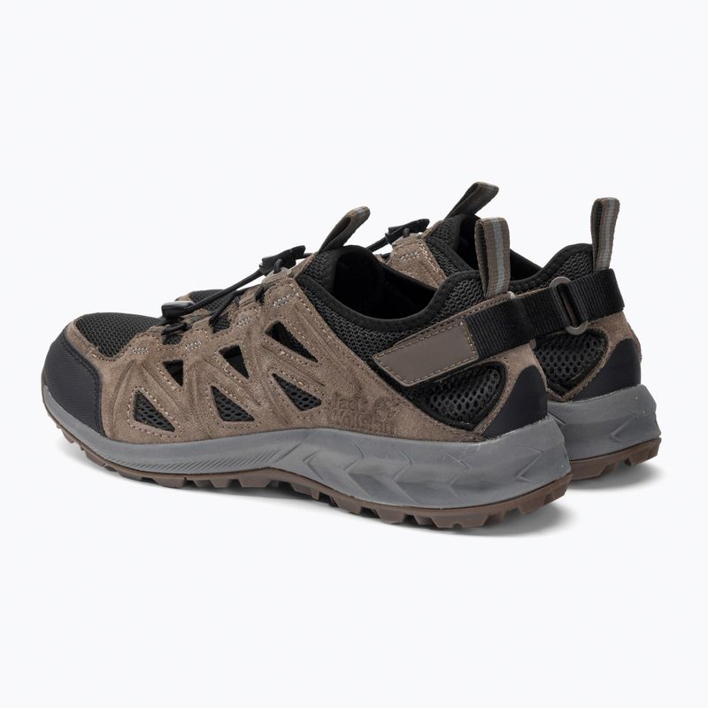 Stivali da trekking Jack Wolfskin da uomo Woodland 2 Hybrid Low marrone/phantom 3