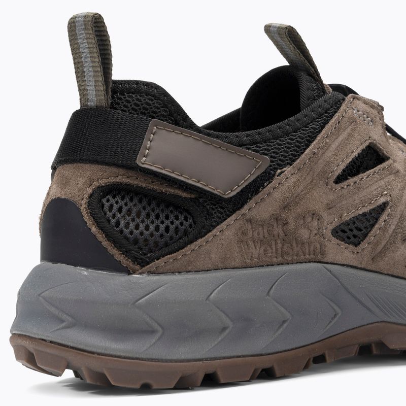 Stivali da trekking Jack Wolfskin da uomo Woodland 2 Hybrid Low marrone/phantom 8
