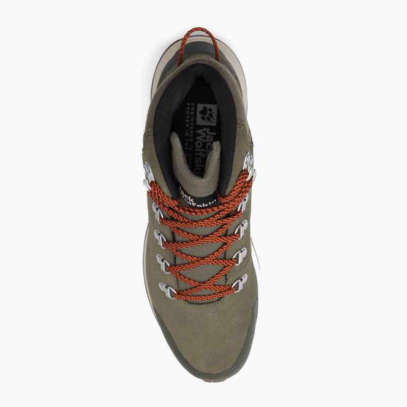 Stivali da trekking Jack Wolfskin Terraventure Urban Mid da uomo color cachi/arancio 6