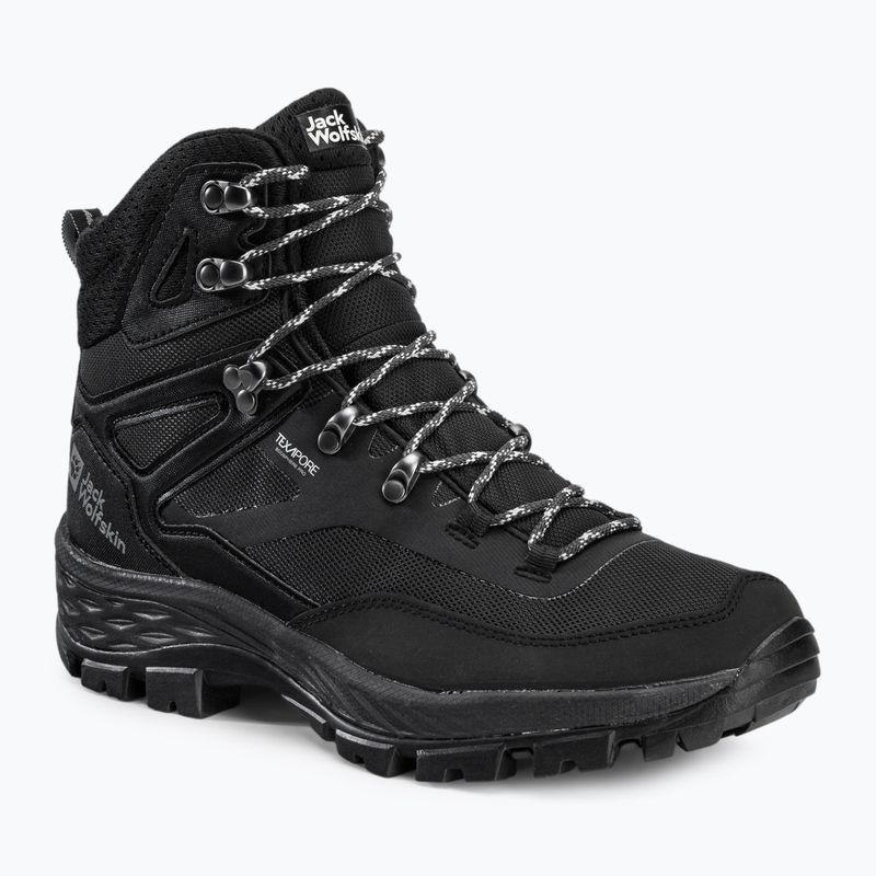 Stivali da trekking Jack Wolfskin da uomo Rebellion Guide Texapore Mid nero