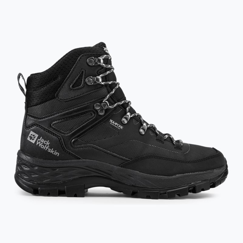 Stivali da trekking Jack Wolfskin da uomo Rebellion Guide Texapore Mid nero 2