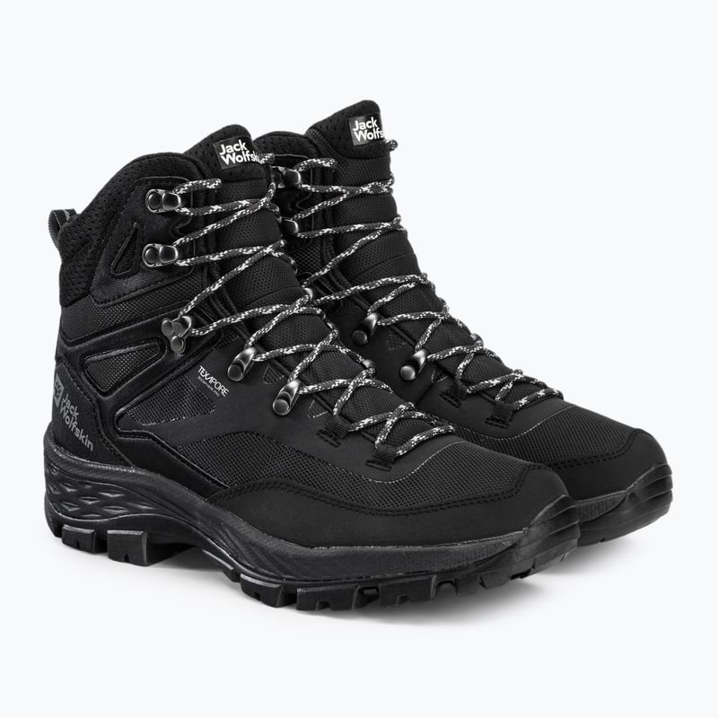 Stivali da trekking Jack Wolfskin da uomo Rebellion Guide Texapore Mid nero 5