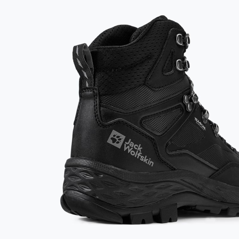 Stivali da trekking Jack Wolfskin da uomo Rebellion Guide Texapore Mid nero 8