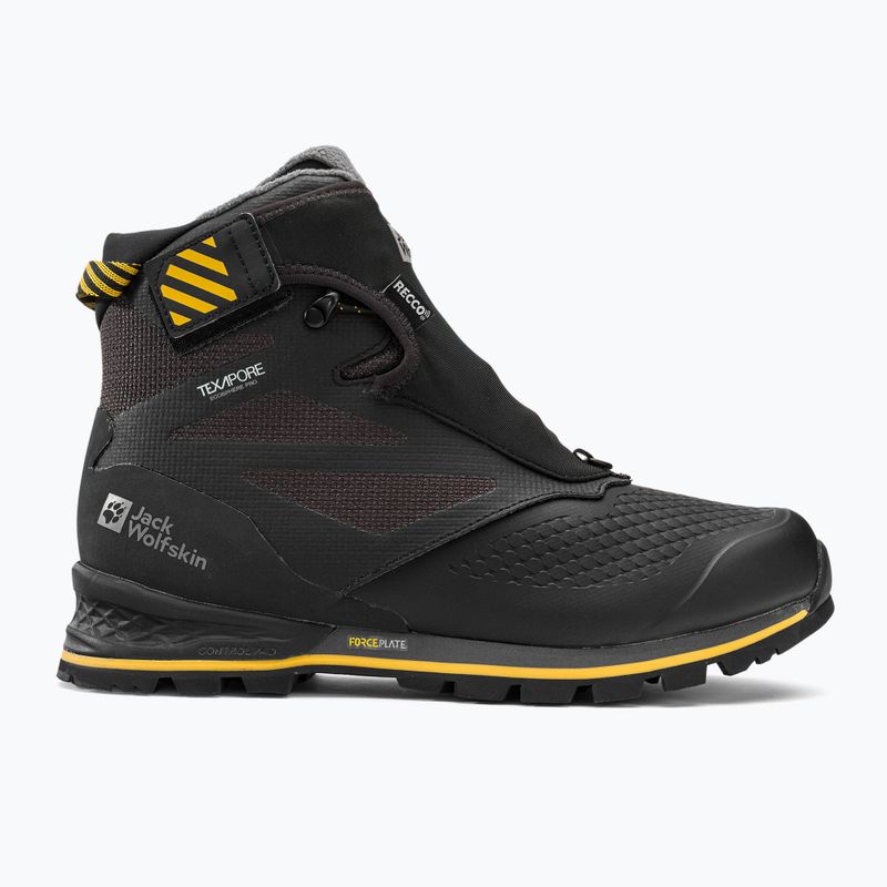 Stivali da trekking Jack Wolfskin da uomo 1995 Series Texapore Mid nero/giallo bordeaux xt 2