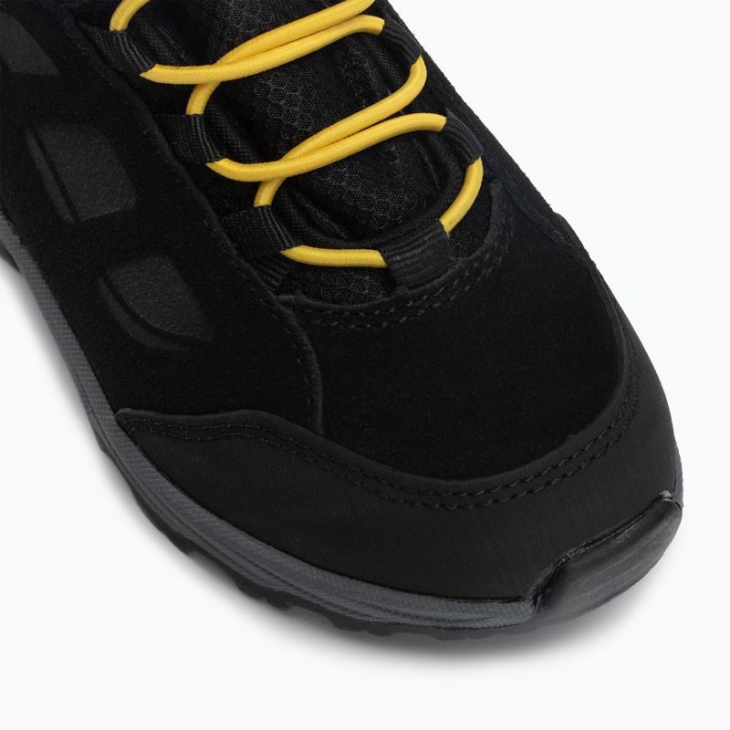 Jack Wolfskin stivali da trekking per bambini Vojo Lt Texapore Mid nero/giallo bordeaux xt 9