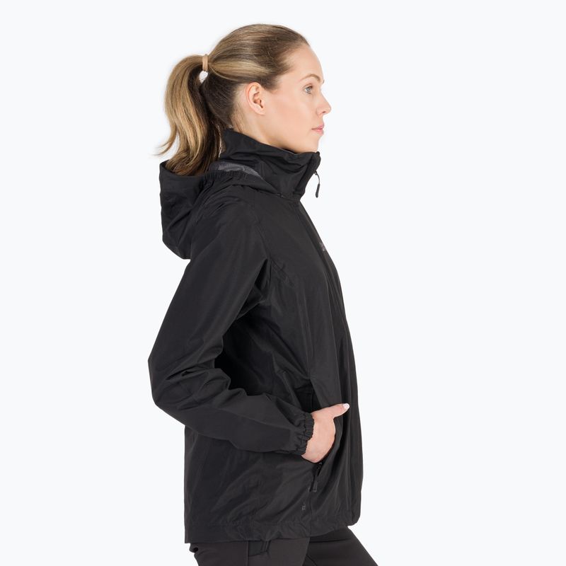 Jack Wolfskin Stormy Point 2L, giacca da pioggia da donna, nero 3