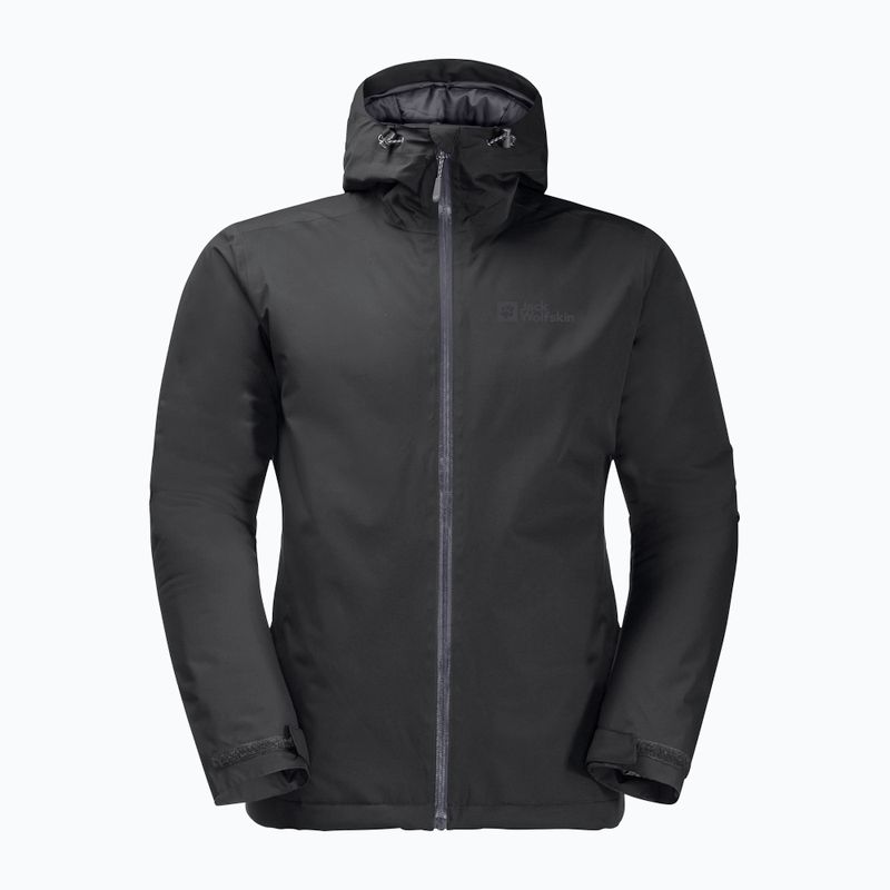 Jack Wolfskin giacca antipioggia da uomo Wisper Ins nero 7