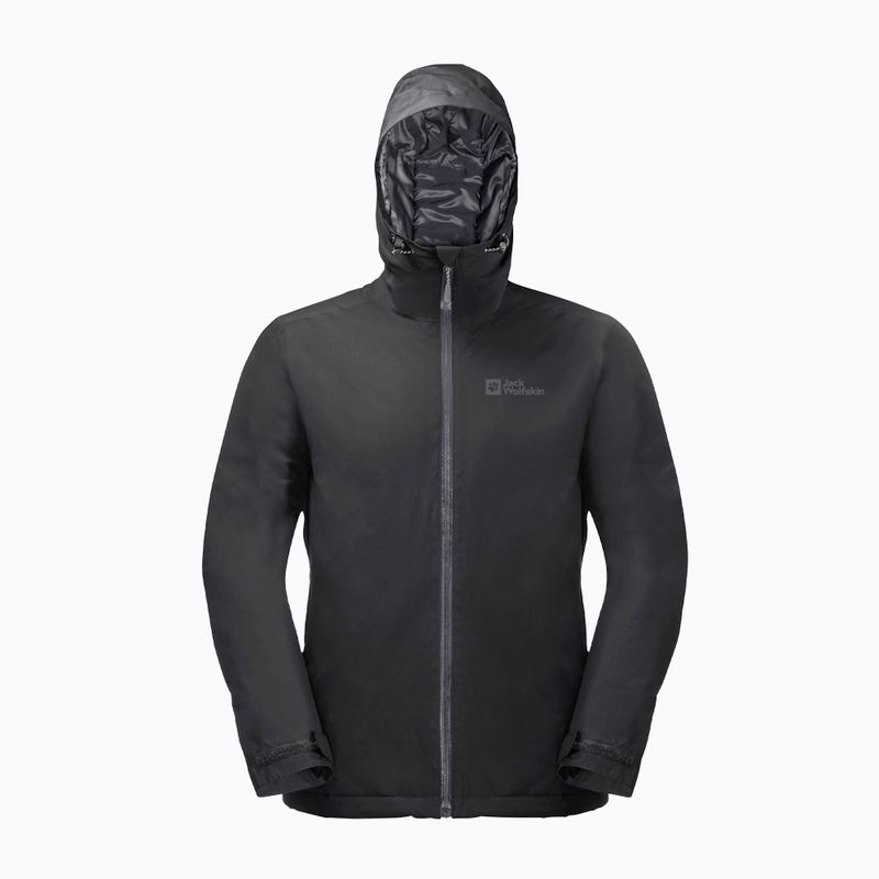 Jack Wolfskin giacca antipioggia da uomo Wisper Ins nero 8