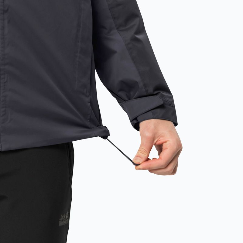 Giacca invernale da uomo Jack Wolfskin Jasper Ins ebano 3