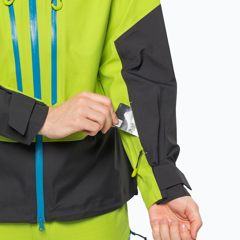 Giacca da sci Jack Wolfskin Alpspitze 3L uomo lime 5