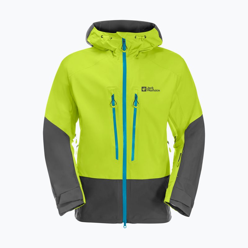 Giacca da sci Jack Wolfskin Alpspitze 3L uomo lime 7