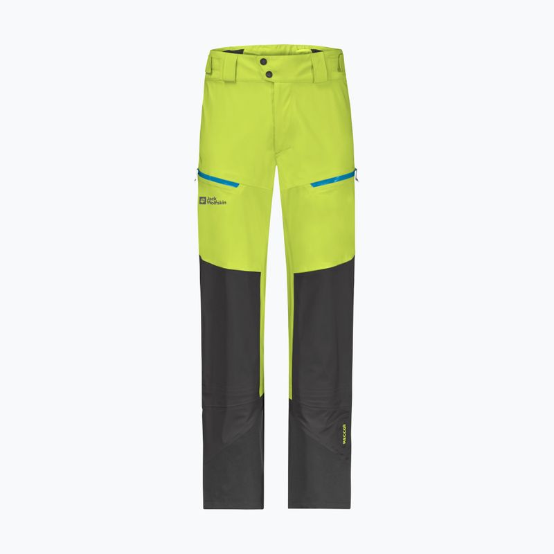 Pantaloni da sci Jack Wolfskin Alpspitze 3L da uomo, lime 7