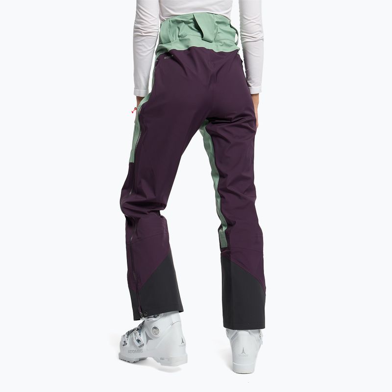 Pantaloni da sci Jack Wolfskin Alpspitze 3L donna verde granito 4