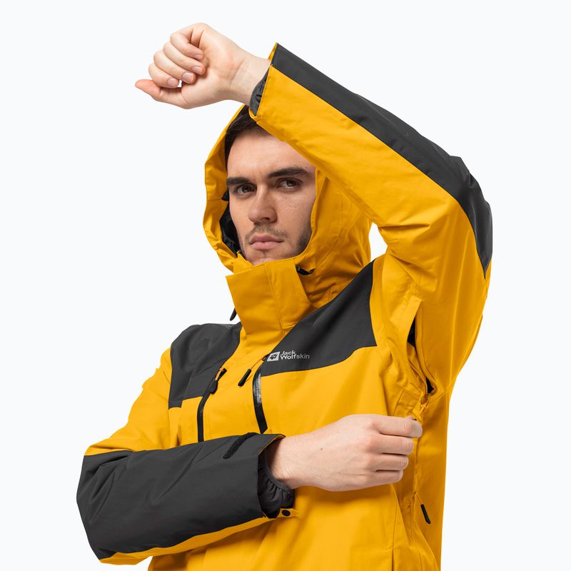 Giacca da pioggia Jack Wolfskin Jasper burly yellow xt da uomo 7
