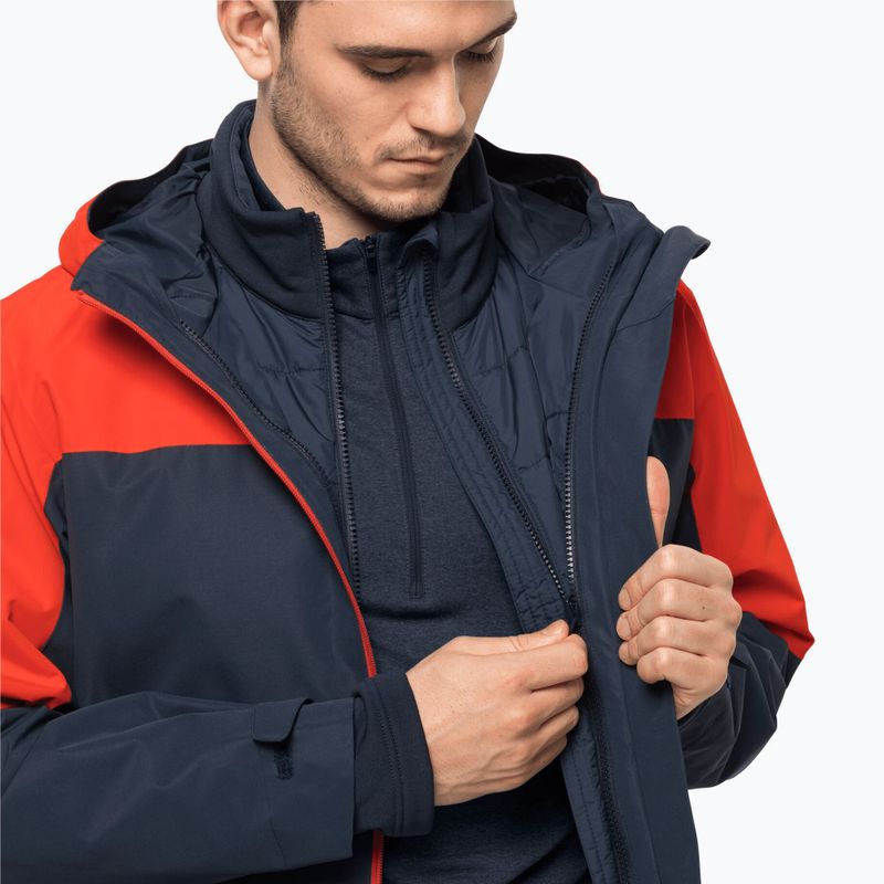 Jack Wolfskin giacca 3 in 1 da uomo Glaabach wild brier 3