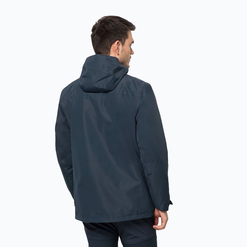 Jack Wolfskin giacca 3 in 1 da uomo Taubenberg blu notte 2