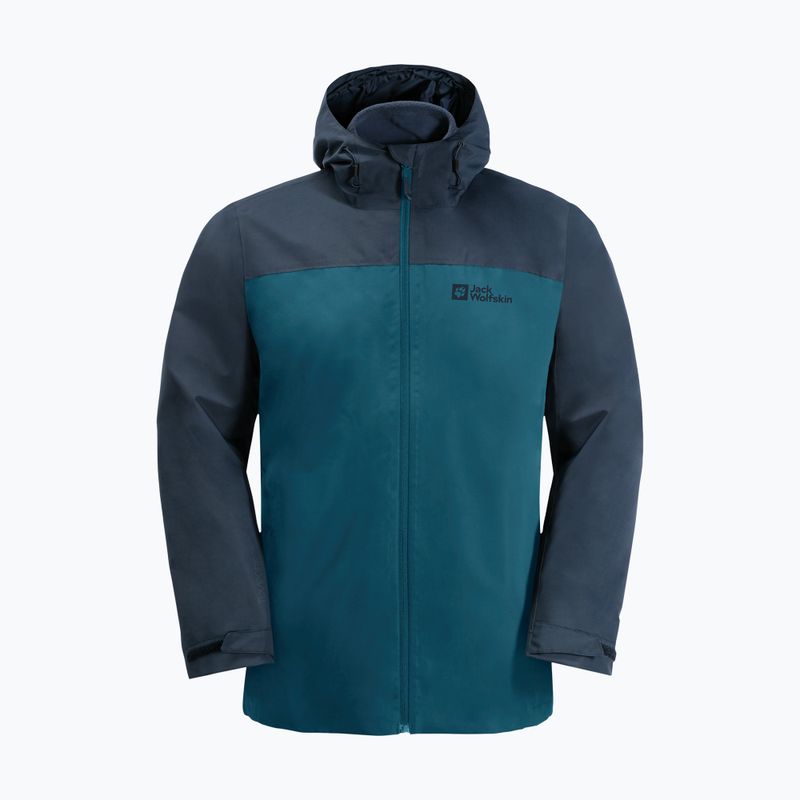 Jack Wolfskin giacca 3 in 1 da uomo Taubenberg blu corallo 9