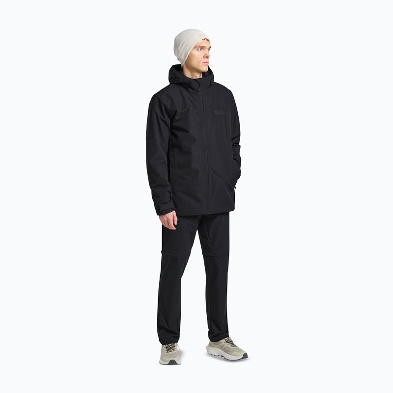 Giacca 3in1 da uomo Jack Wolfskin Taubenberg 3In1 nera 2