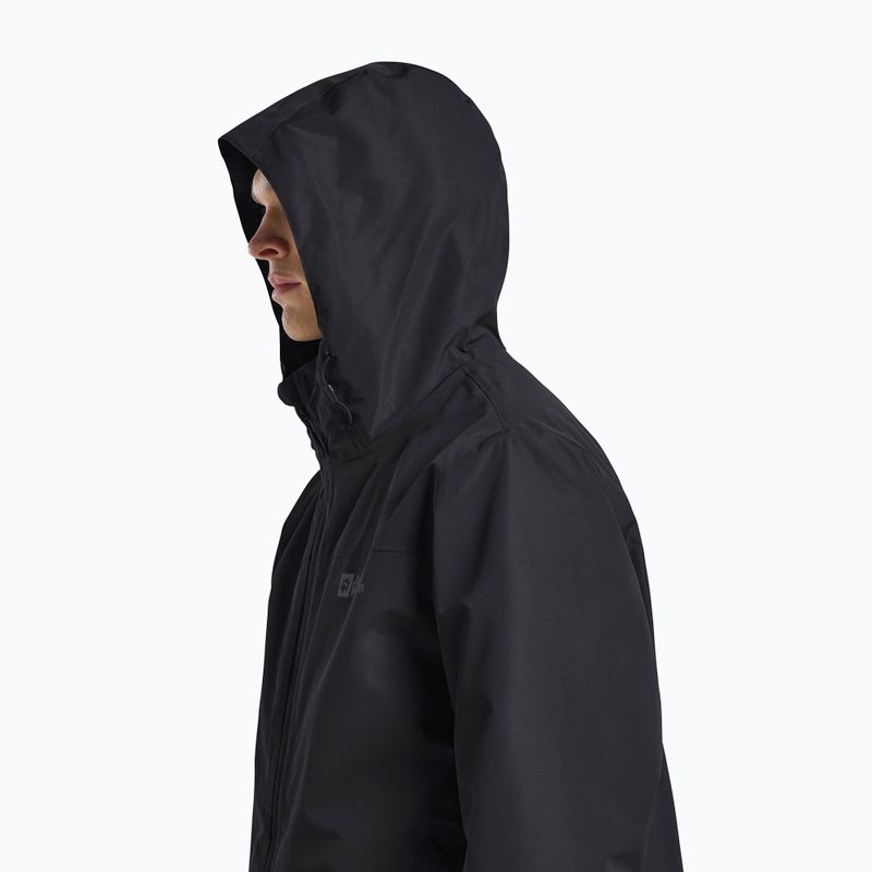 Giacca 3in1 da uomo Jack Wolfskin Taubenberg 3In1 nera 7