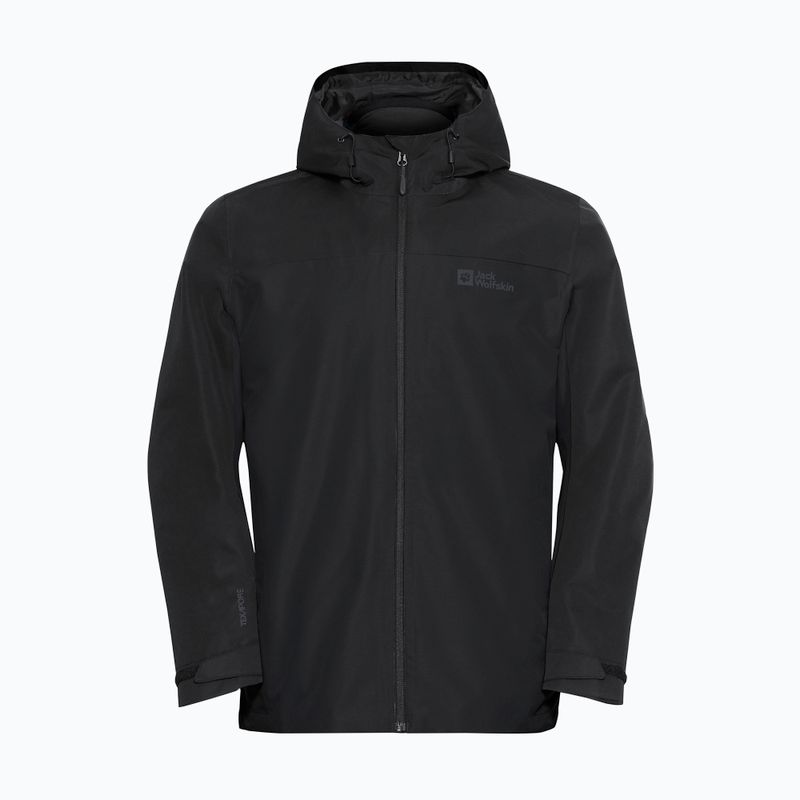 Giacca 3in1 da uomo Jack Wolfskin Taubenberg 3In1 nera 10