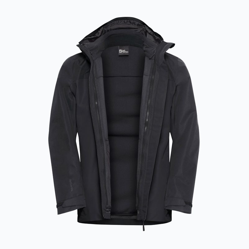 Giacca 3in1 da uomo Jack Wolfskin Taubenberg 3In1 nera 13