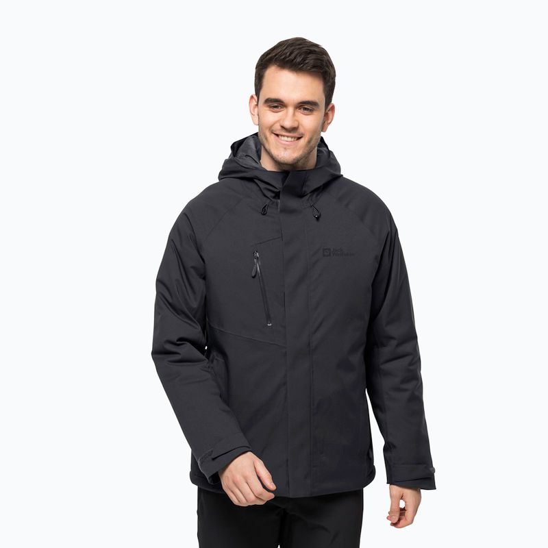 Giacca invernale da uomo Jack Wolfskin Troposphere Ins nero