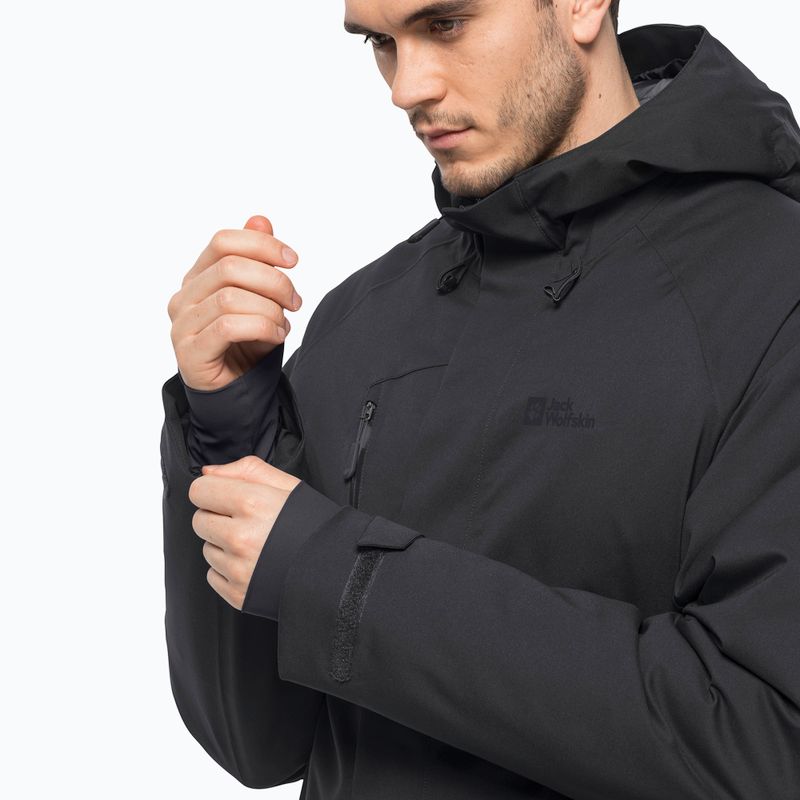 Giacca invernale da uomo Jack Wolfskin Troposphere Ins nero 4