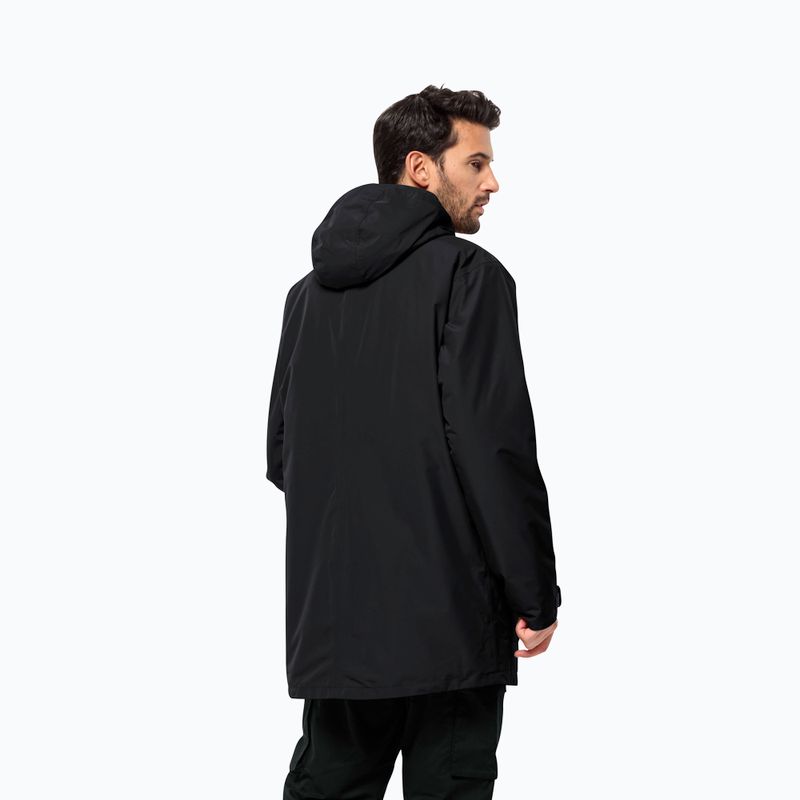 Jack Wolfskin giacca invernale da uomo Winterlager Parka nero 2