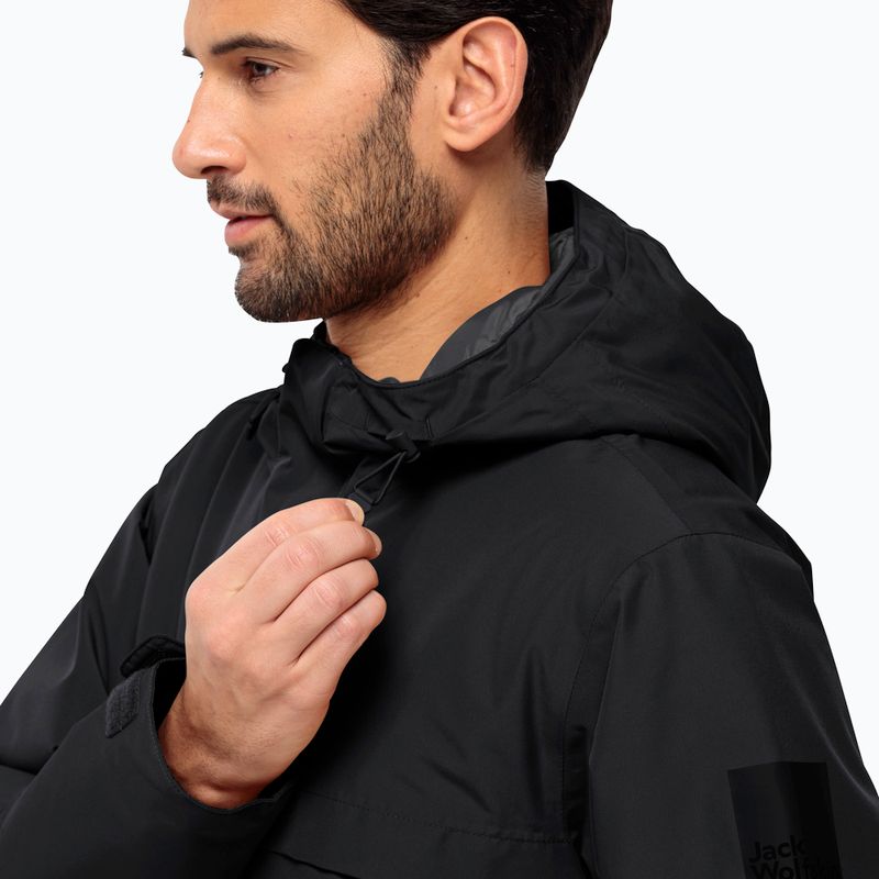 Jack Wolfskin giacca invernale da uomo Winterlager Parka nero 3