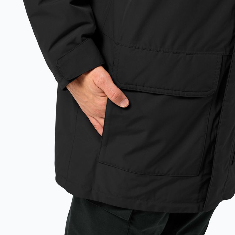 Jack Wolfskin giacca invernale da uomo Winterlager Parka nero 4