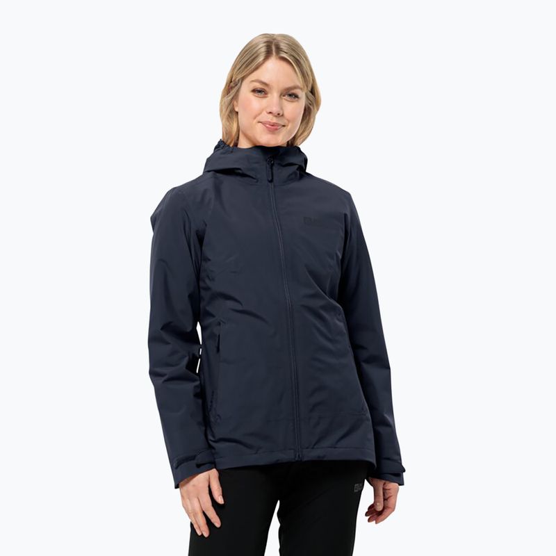 Jack Wolfskin giacca Moonrise 3In1 donna blu notte