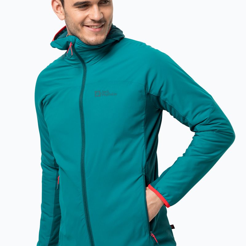 Jack Wolfskin giacca da uomo Alpspitze Ins Hoody blu scuro