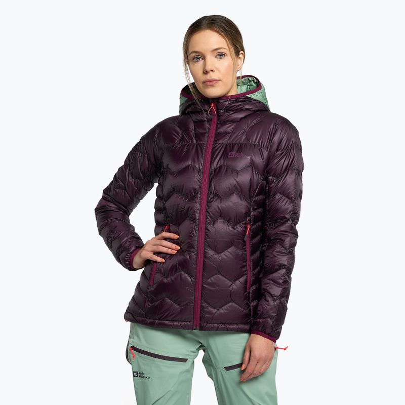 Piumino Jack Wolfskin da donna Alpspitze Down Hoody grapevine