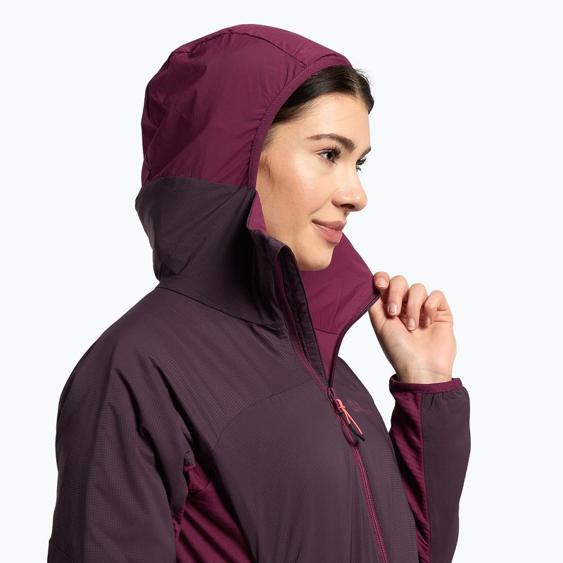 Jack Wolfskin giacca da donna Alpspitze Ins Hoody grapevine 5