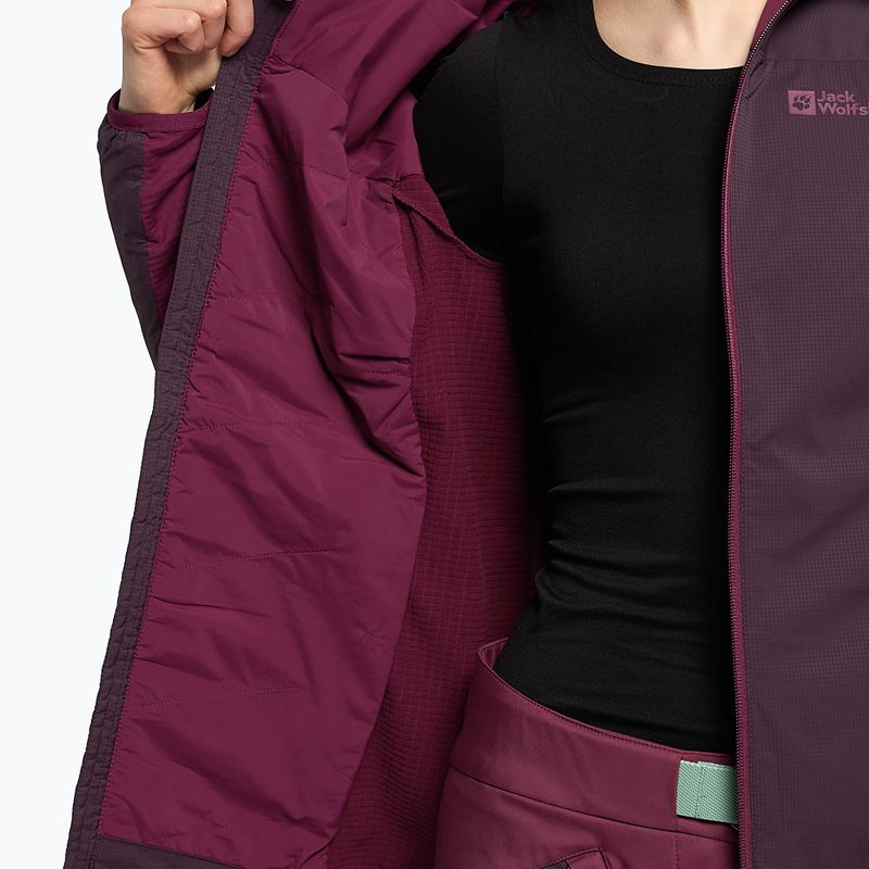 Jack Wolfskin giacca da donna Alpspitze Ins Hoody grapevine 8