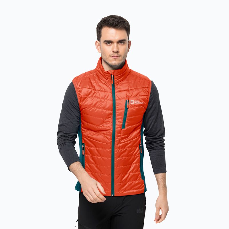 Jack Wolfskin Routeburn Pro Ins giacca smanicata da trekking da uomo in radica selvatica