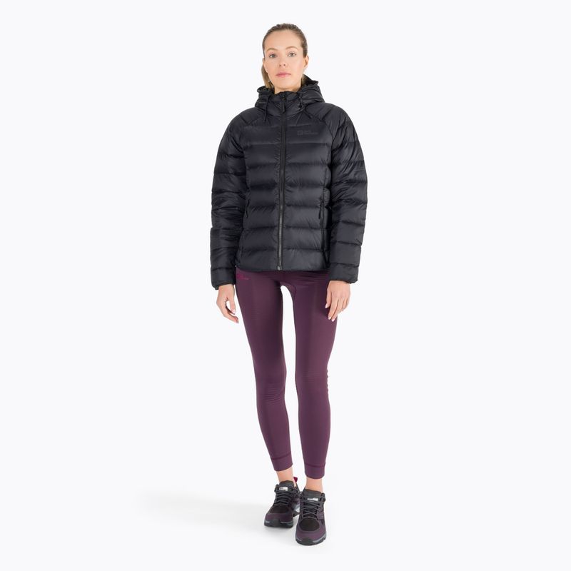 Piumino Jack Wolfskin donna Nebelhorn Down Hoody nero 2