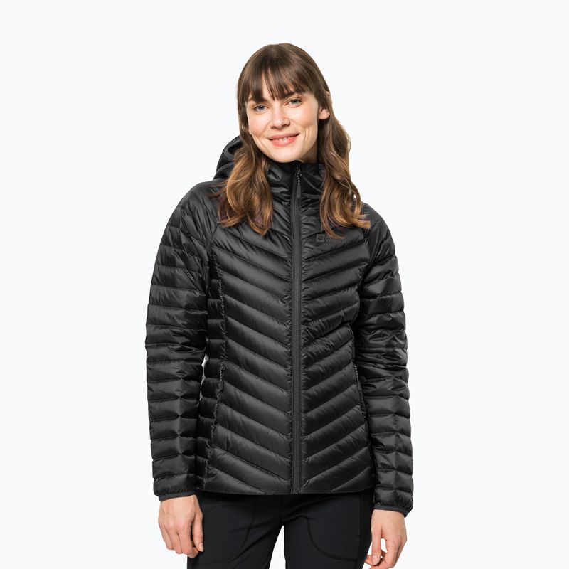 Piumino Jack Wolfskin donna Passamani Down Hoody nero