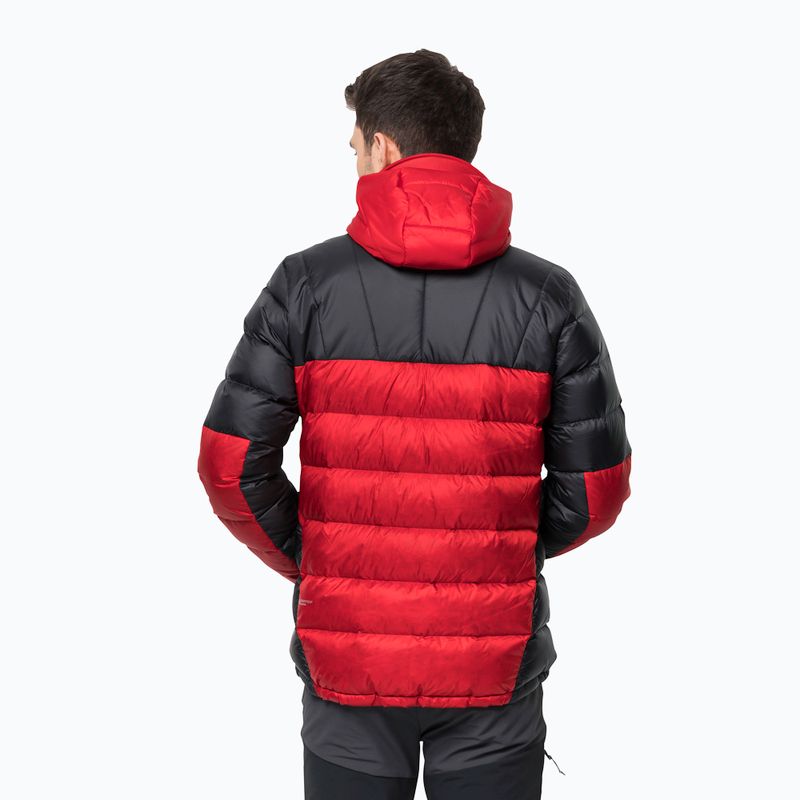 Jack Wolfskin piumino da uomo Nebelhorn Down Hoody rosso adrenalina 2