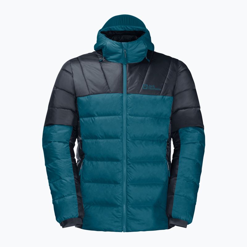 Jack Wolfskin piumino da uomo Nebelhorn Down Hoody blu corallo 6