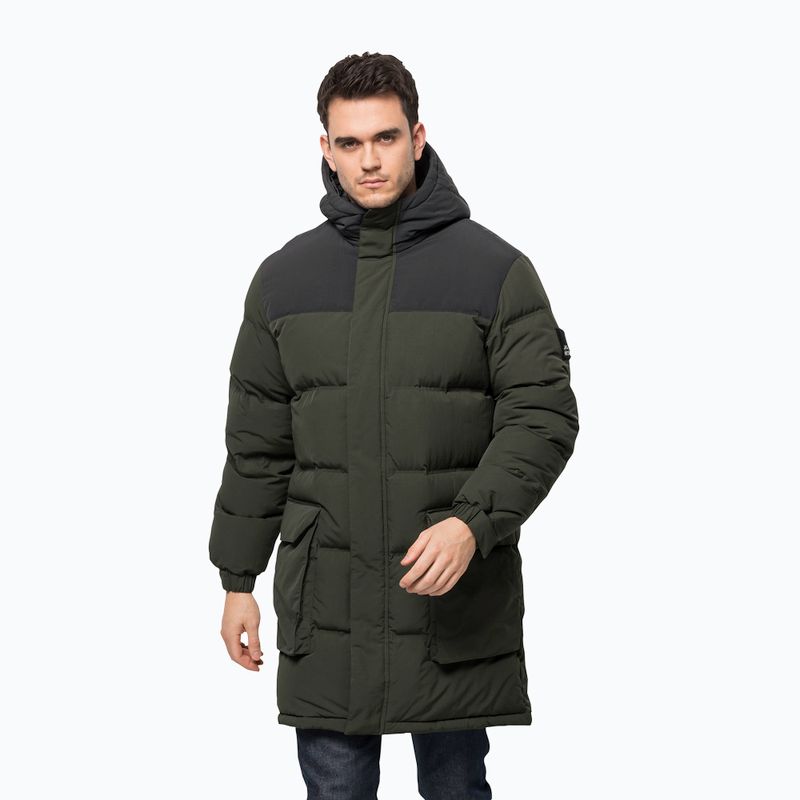 Piumino Jack Wolfskin Alex Long da uomo verde antico
