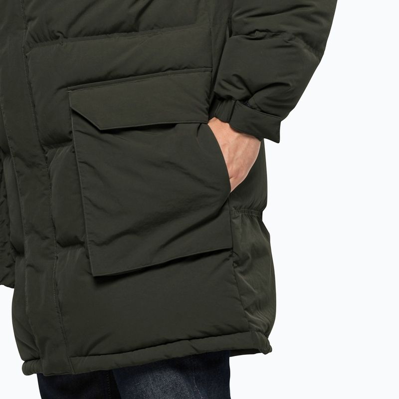 Piumino Jack Wolfskin Alex Long da uomo verde antico 3