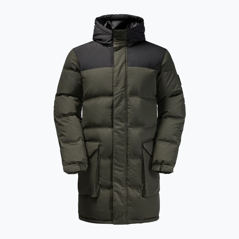 Piumino Jack Wolfskin Alex Long da uomo verde antico 4